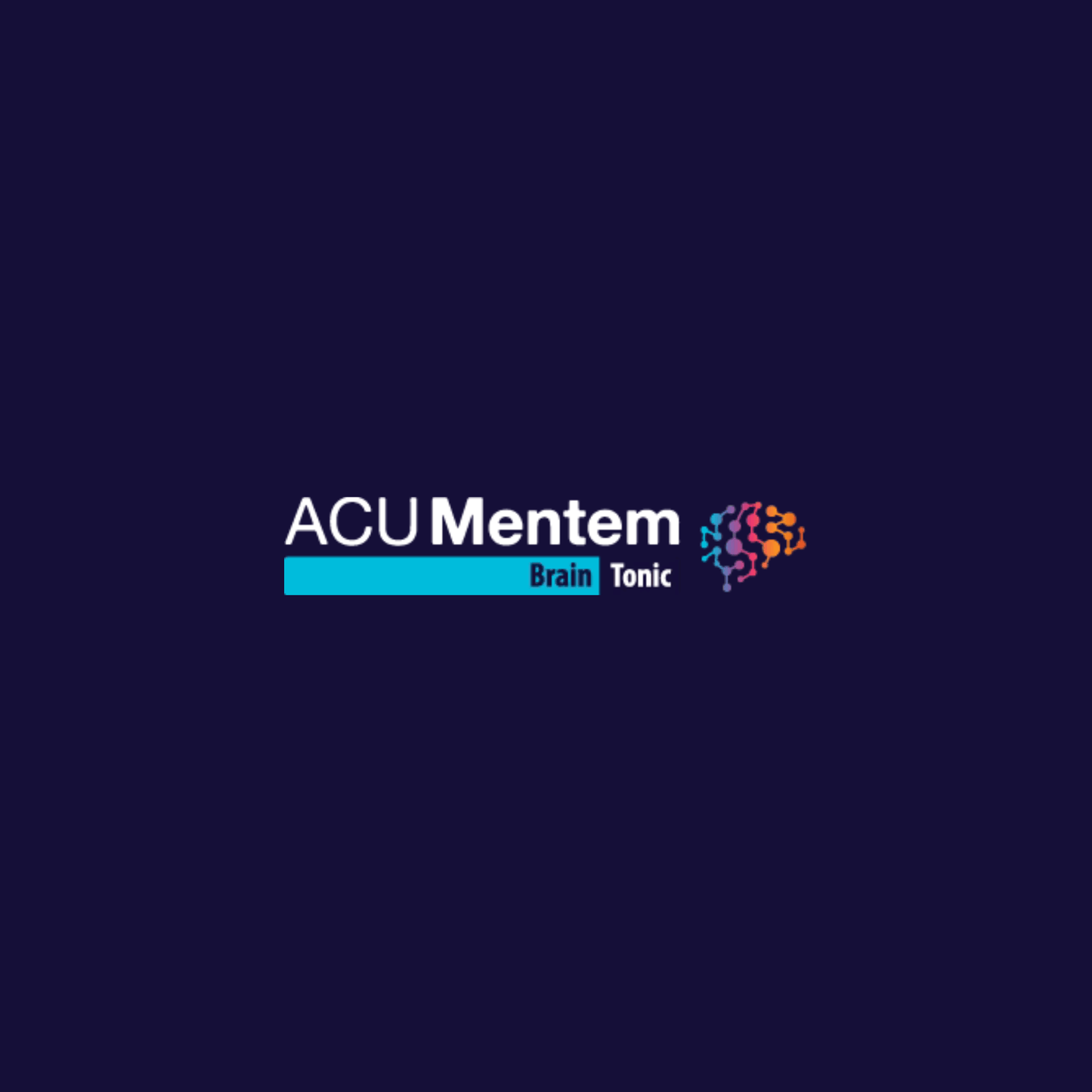 Acu Mentem brain tonic logo, promoting cognitive health and well-being, Australian made, improves memory and reduces stress.