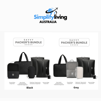 Simplify Living - Savvy Packer's Bundle with FREE Gift